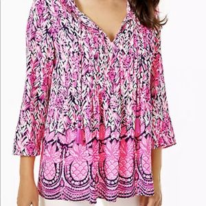 Lily Pulitzer marilina tunic blouse